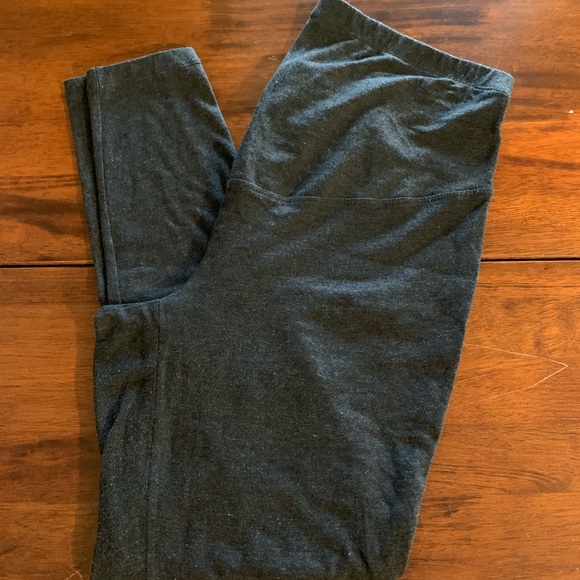 Maternity Full-Panel Jersey Leggings, Charcoal, Old Navy, size M - Picture 1 of 4